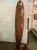 KOA Surf Classics - Kakuhihewa surf board with wood standing base & 2 adjustable wall mounts