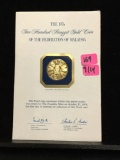 Franklin mint 1975 200 Ringgit gold proof coin of the federation of Malaysia. Weighs 7.30 g