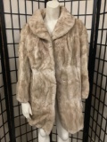 Vintage Furs by Torbert (Spokane Valley) ladies fur coat, approx 18 x 38 inches.