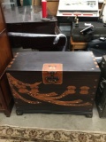 Solid 3 drawer Japanese Bandaji dresser with multiple inlays incl. sandalwood - great cond