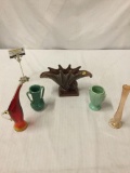 540's-60's handcrafted ceramic & glass pieces - Kanawha, Royal Haegar, Royal Hickman, McCoy etc