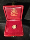 Uncirculated 1975 50 dollar gold proof coin of the commonwealth of the Bahamas. Weighs 2.9g