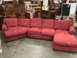Robinson & Robinson Co. red sectional couch