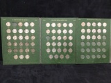 Collection of 69 Jefferson nickels, 11 of which are silver wartime nickels