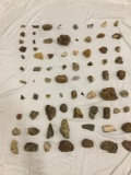 An assortment of geodes, crystals and miscellaneous rocks. Size ranges from small to large