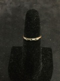 Yellow gold band with white gold setting. Size 7.5. Stones have been removed. Marked 14k-18k