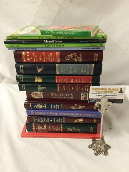 15x children?s books. Felicity, Aesop?s fables Heidi and more. Largest measures approximately