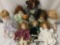 Eight porcelain dolls From makers like Seymour Mann, Heritage Mint, DanDee, Emerald Doll Collection,
