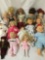 Fifteen vinyl and porcelain dolls from makers like Cititoy, Kingstate, Alexander Doll Co., Heritage