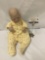 1985 vintage Lee Middleton Designed First Moments Open Eyes Hand Signed Vinyl baby doll. Measures