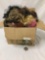 Open box lot of doll wigs. Box itself measures approximately 17x13x13 inches.