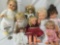 Lot of eight ceramic, soft vinyl, and porcelain dolls by makers like Heritage Mint and Mattel. JRL