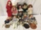 10x porcelain and composite dolls. Gorham, collectors choice and more. Largest doll measures