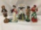 5x vintage wooden handmade dolls. Chiengmai and more. Largest doll measures approximately 9x3x3