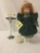 Treasury edition porcelain Anna of Green Gables doll, designed in Canada. Approx. 5x12x3 inches. JRL