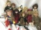 Ten porcelain and composite dolls by makers like Geoffrey, Heritage Mint, Victorian Collections, and