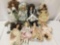 8x porcelain and composite dolls. Royal collection and more. Largest doll measures approximately