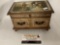 Vintage wind up music jewelry box made in Japan Antoine Watteau (1684-1721) plays: Le Foret damour