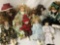 Ten porcelain and composite dolls From makers like House of Lloyd and Our Own Import. Largest doll