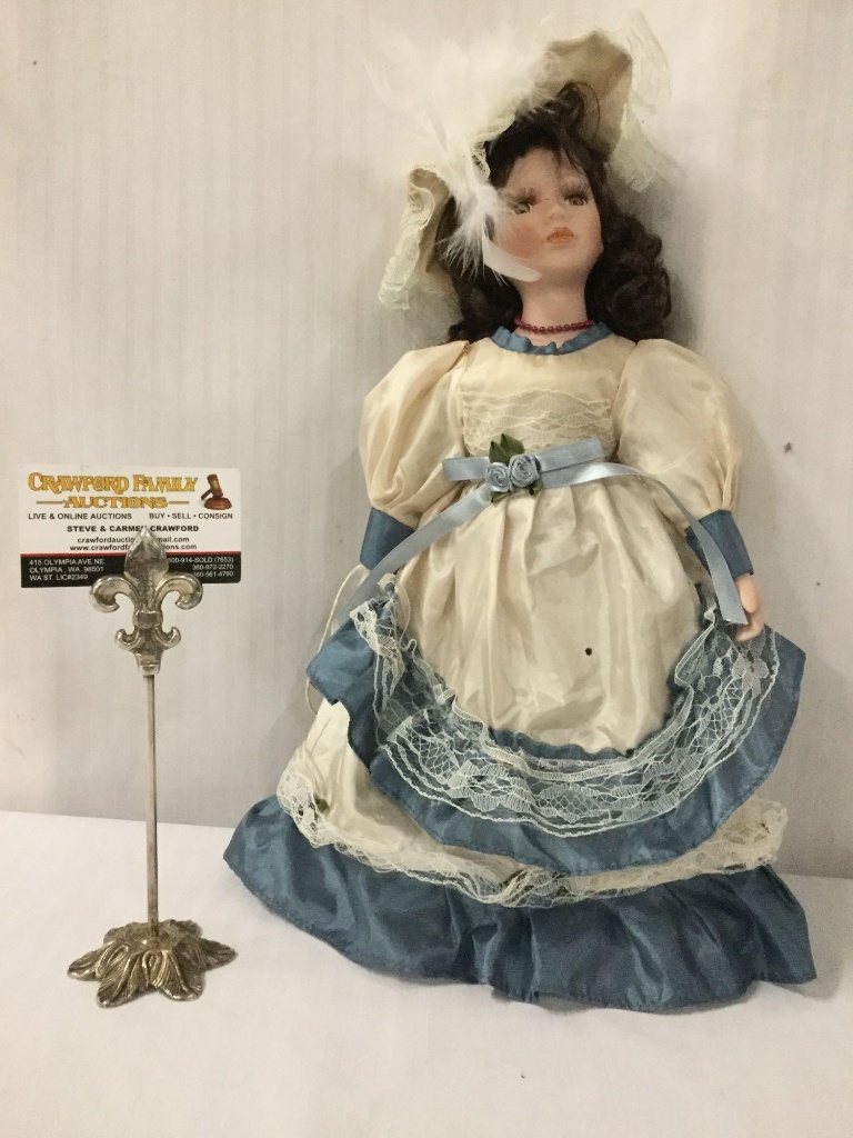 Porcelain doll by Keepsake Memories with COA. Doll measures approximately  16x6x3 inches. JRL | Art, Antiques & Collectibles Toys Dolls Dolls By  Material Porcelain Dolls | Online Auctions | Proxibid