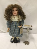 2000 Boyd?s Collection Nicole Hand Numbered porcelain doll. 7762/12000. Measures approximately