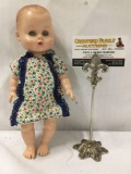 Vintage vinyl Ginny Baby doll by Vogue. Measures approximately 11x6x3 inches.