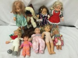 9x vinyl and plastic dolls. Mattel, simba and more. Largest doll measures approximately 18x9x4