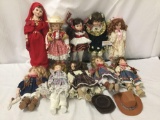 10x porcelain and composite dolls. Gorham, collectors choice and more. Largest doll measures