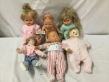 6x vinyl and composite baby dolls. Berjusa, Ideal and more. Largest doll measures approximately