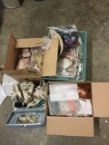 Open box lot. 4 boxes of doll parts. Lots of heads and torsos. Measures approximately 22x16x12