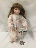 Hamilton Collection Courtney Doll Hand Numbered 1812A. Measures approximately 18x9x8.