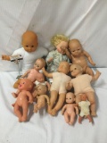 11x vinyl baby dolls. Hasbro, cititoy and more. Largest doll measures approximately 21x18x6 inches.