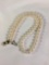 Mikimoto Blue Lagoon pearl necklace with 14k gold clasp - 33 grams ttw