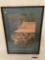 Professional framed and matted Asian artwork - group of women collecting water scene