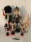 Lot of 6 modern wood nutcrackers - see pics