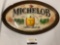 Michelob Annheuser Busch beer advertising sign, has crack in dome