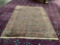 Vintage Karastan wool area rug carpet with colorful floral pattern