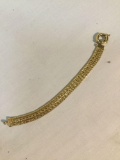 14k yellow gold braided bracelet - weighs 11.7 grams
