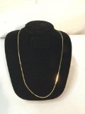14k yellow gold necklace, marked 14k - weighs 9.4 grams