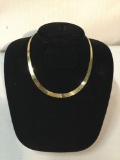14k yellow gold necklace marked - 14 Italy, weighs 8.5 grams