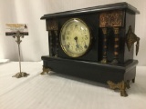 Antique Sessions Clock Co Mantle Clock by Michael Russell of Seattle,WA. - 8 day time strike clock