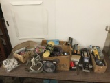 Large lots of tools & handy items - hydraulic jack, electric stapler and more