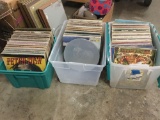 Collection of over 200 vinyl records - Classic rocks, country, jazz and more