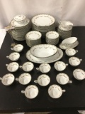 96 pc of Japanese Noritake China incl. cups, plates, serving tray, 2 bowls and more