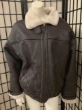 Wilson?s leather aviator bomber flight jacket , size Small, shows wear