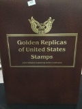 Book of approx. 180 first day covers w/ 22K gold replicas of each stamp from 2010 to 2011