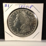 1897-P silver Morgan dollar