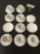 19 pc collection of Swinnertons Royal Wessex white Ironside cups and saucers