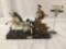 Horse pulled Chariot and Gladiator statue, Souvenir of Rome approx 12 x 4 x 9 inches