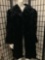 Antique black fur ladies coat, approximately 38 x 20 inches,